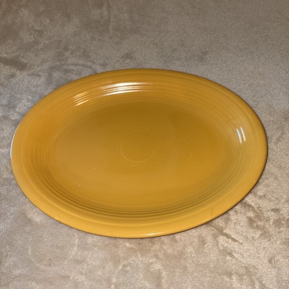 Fiesta Vintage Yellow 12 1/2" Platter~Fiestaware HLO